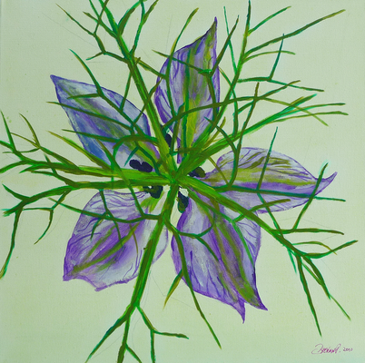 behütet - Acryl auf Leinwand, 50x50 cm, 2010, P. Brodaric