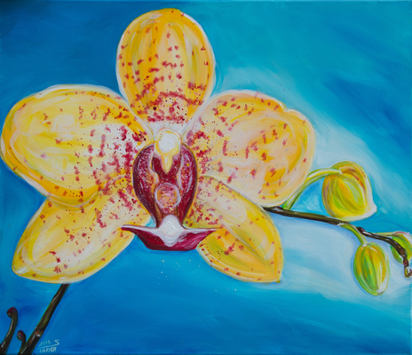Südseetraum - Acryl auf Leinwand,  70x60 cm, 2013,  S. Ulrich - VERKAUFT