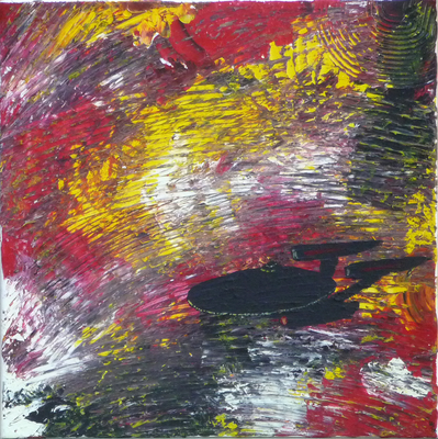 Unendliche Weiten - Acryl auf Leinwand,  50x50 cm, 2012,  U. Schachner - VERKAUFT