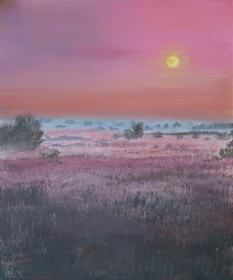Misty morning - Acryl auf Leinwand, 50x60 cm, 2016, H. Halbritter - VERKAUFT