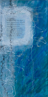 Die Frösche - Acryl auf Leinwand, 40x80 cm, 2016, A. Frosch-Radivo, S. Ulrich