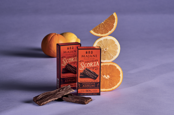 Legendary Scorza Dark Crumbly Chocolate with Orange (38g)