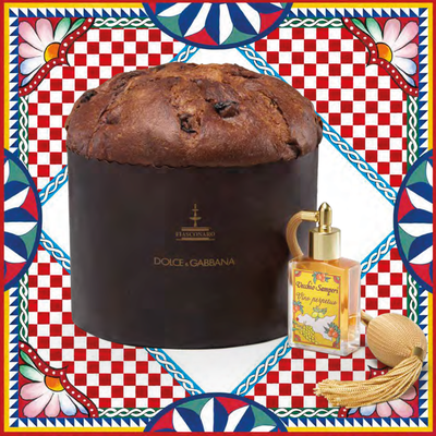 Dolce&Gabbana Panettone with Sicilian Wine & 30ml Wine Spray Gift 1kg