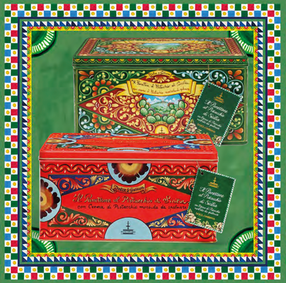Dolce&Gabbana Panettone with Pistachio & White Chocolate Cream, includes jar of Pistachio Cream & branded knife 600g