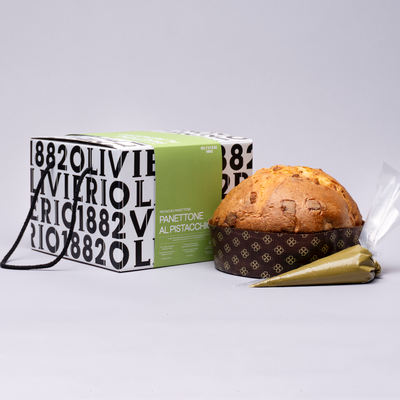 Panettone Pistachio Pieces & Pistachio Cream in Sac à Poche 1kg