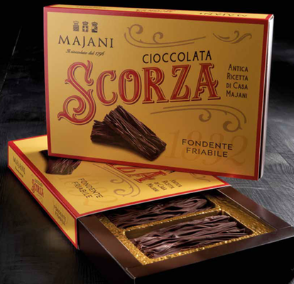 SCORZA FIRST FORM OF SOLID CHOCOLATE IN ITALY (150g)