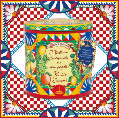 Dolce&Gabbana Panettone with Sicilian Wine & 30ml Wine Spray Gift 1kg