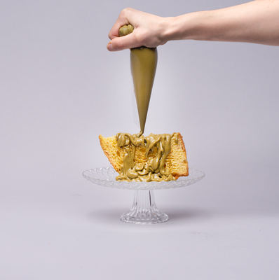 Panettone Pistachio Pieces & Pistachio Cream in Sac à Poche 1kg