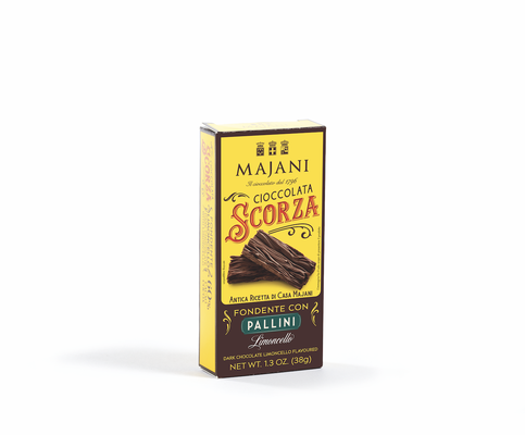 Legendary Scorza dark crumbly chocolate with Limoncello (38g)