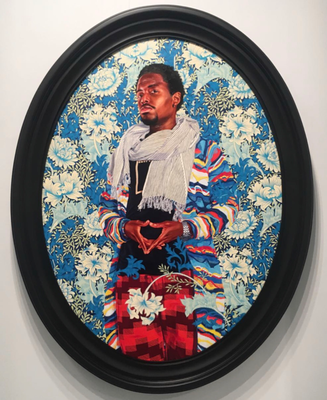 Kehinde Wiley at Thaddaeus Ropac booth