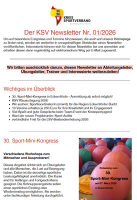 KSV RD-ECK Newsletter Nr. 01/2026