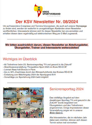 KSV RD-ECK Newsletter Nr. 08/2024