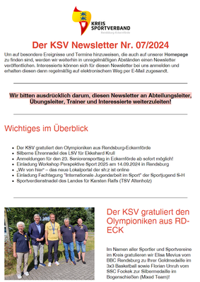 KSV RD-ECK Newsletter Nr. 07/2024