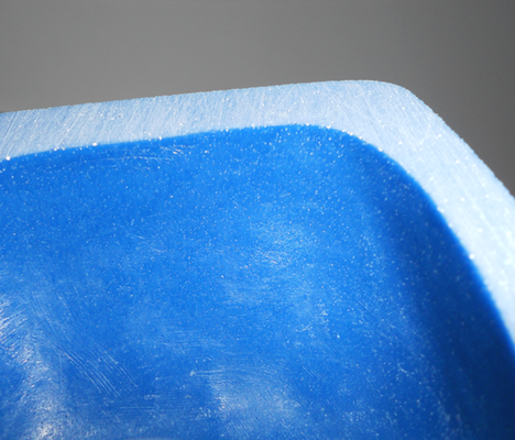 the wall thickness of the polyurethane hold turned out to be perfect - it doesn´t flex when you squeeze it hard