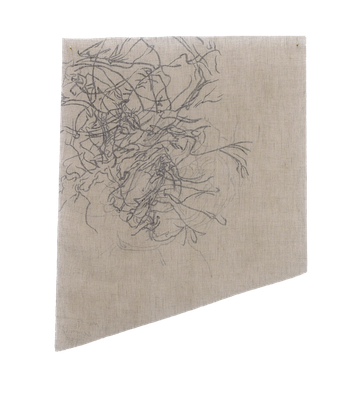 Ma-02  [Sumi-ink on transparent canvas, 62x50cm, 2022]