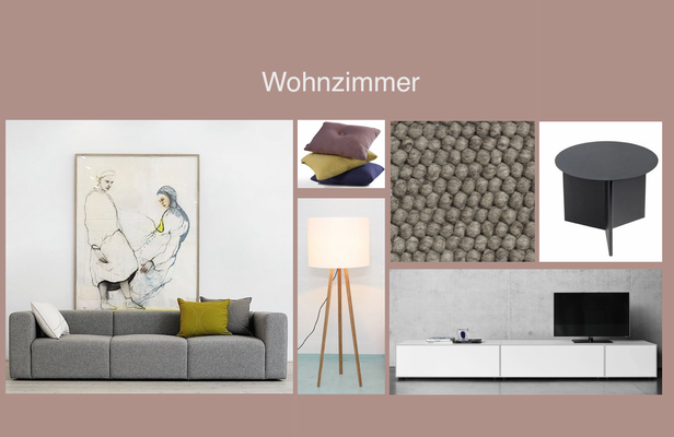 Moodboard Model-Apartment Döltschiweg Zürich 