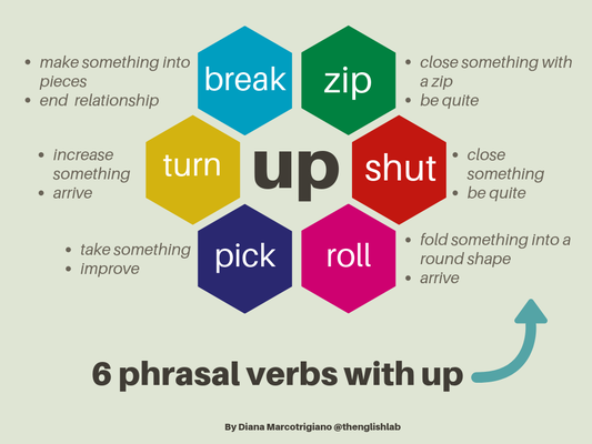 6 phrasal verbs with up