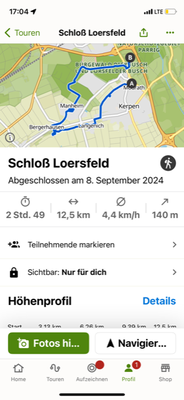 08.09.2024: Route von Keysi und  Elmo.