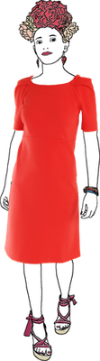 Robe SCARLETT rose Melle creation