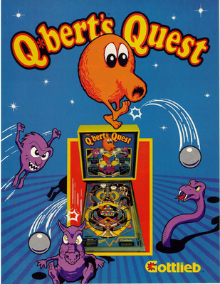 Flyer "Q-bert's Quest" von Gottlieb