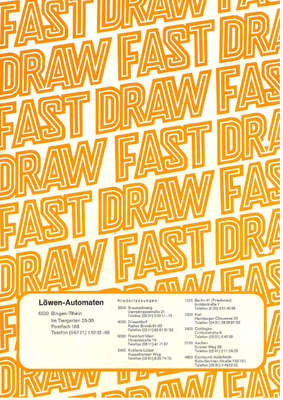 Flyer "Fast Draw"
