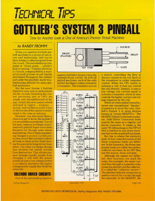 Flyer "Operation Thunder" von Gottlieb