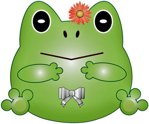 grenouille - faune aquatique - animaux - smiley émoticône émoji cartoon clipart illustration - artémotic