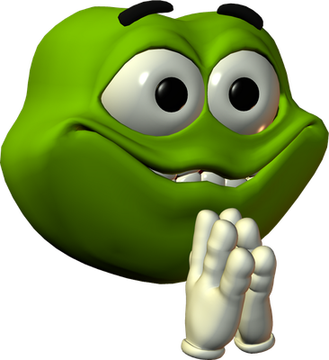 grenouille - faune aquatique - animaux - smiley émoticône émoji cartoon clipart illustration - artémotic