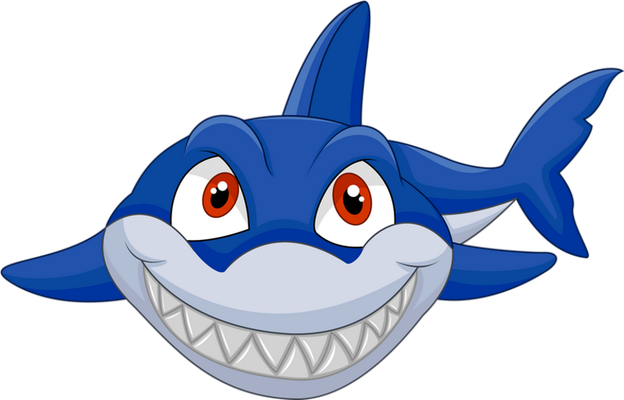 requin - faune aquatique - animaux - smiley émoticône émoji cartoon clipart illustration - artémotic