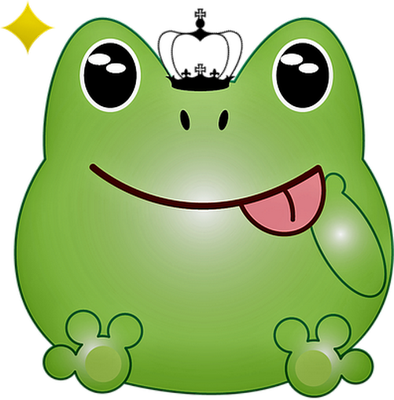 grenouille - faune aquatique - animaux - smiley émoticône émoji cartoon clipart illustration - artémotic