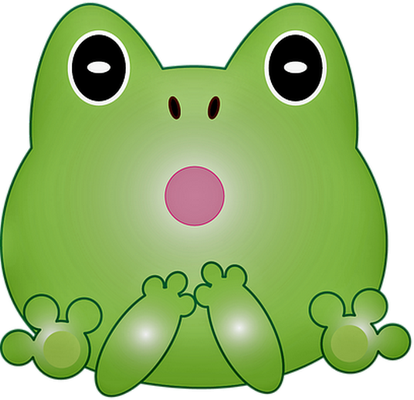 grenouille - faune aquatique - animaux - smiley émoticône émoji cartoon clipart illustration - artémotic