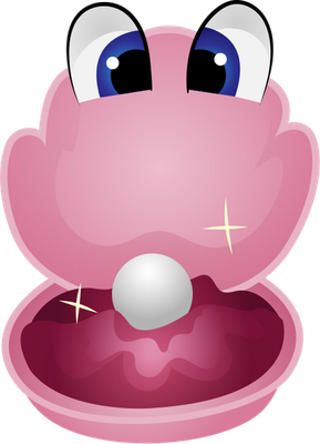 bivalve - faune aquatique - animaux - smiley émoticône émoji cartoon clipart illustration - artémotic