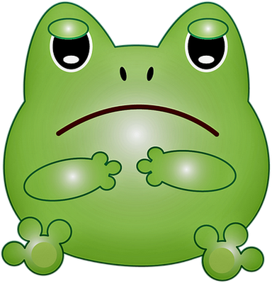 grenouille - faune aquatique - animaux - smiley émoticône émoji cartoon clipart illustration - artémotic
