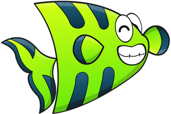 poisson - faune aquatique - animaux - smiley émoticône émoji cartoon clipart illustration - artémotic