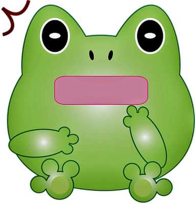 grenouille - faune aquatique - animaux - smiley émoticône émoji cartoon clipart illustration - artémotic