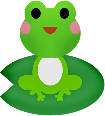 grenouille - faune aquatique - animaux - smiley émoticône émoji cartoon clipart illustration - artémotic