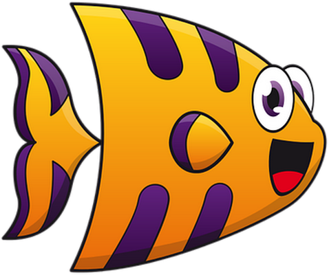 poisson - faune aquatique - animaux - smiley émoticône émoji cartoon clipart illustration - artémotic