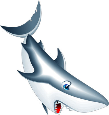 requin - faune aquatique - animaux - smiley émoticône émoji cartoon clipart illustration - artémotic