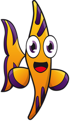 poisson - faune aquatique - animaux - smiley émoticône émoji cartoon clipart illustration - artémotic