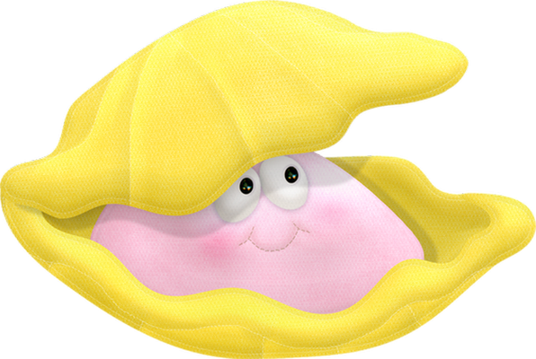 bivalve - faune aquatique - animaux - smiley émoticône émoji cartoon clipart illustration - artémotic