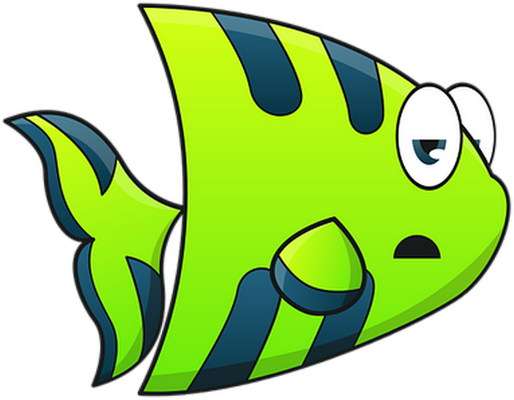 poisson - faune aquatique - animaux - smiley émoticône émoji cartoon clipart illustration - artémotic