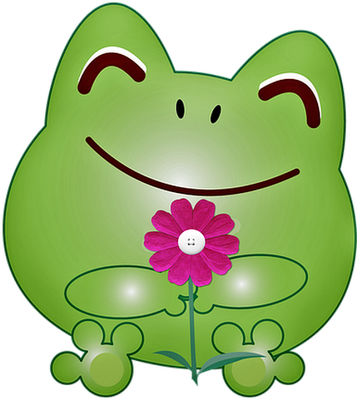 grenouille - faune aquatique - animaux - smiley émoticône émoji cartoon clipart illustration - artémotic