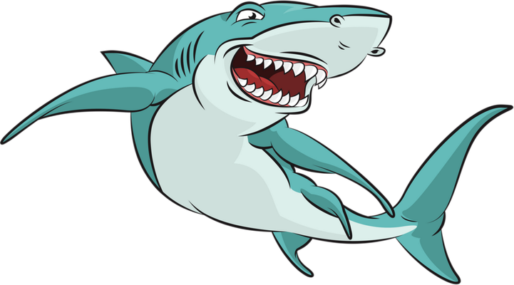 requin - faune aquatique - animaux - smiley émoticône émoji cartoon clipart illustration - artémotic