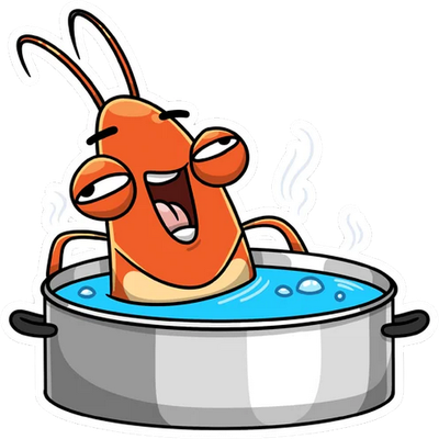 crevette - faune aquatique - animaux - smiley émoticône émoji cartoon clipart illustration - artémotic