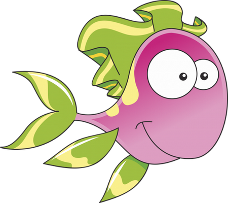 poisson - faune aquatique - animaux - smiley émoticône émoji cartoon clipart illustration - artémotic