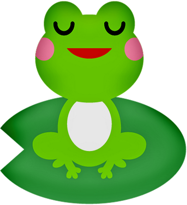 grenouille - faune aquatique - animaux - smiley émoticône émoji cartoon clipart illustration - artémotic
