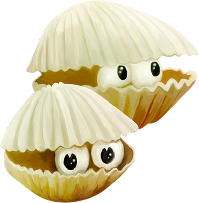 bivalve - faune aquatique - animaux - smiley émoticône émoji cartoon clipart illustration - artémotic
