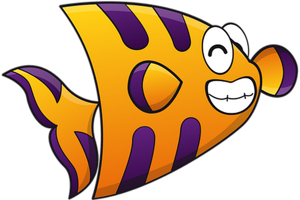 poisson - faune aquatique - animaux - smiley émoticône émoji cartoon clipart illustration - artémotic
