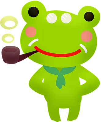 grenouille - faune aquatique - animaux - smiley émoticône émoji cartoon clipart illustration - artémotic