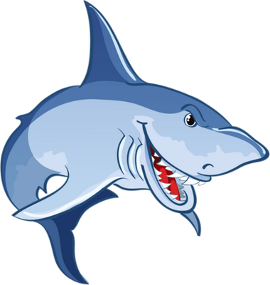 requin - faune aquatique - animaux - smiley émoticône émoji cartoon clipart illustration - artémotic